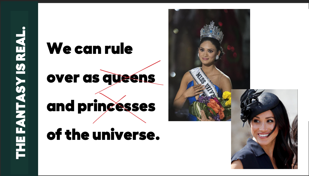 Sidenote: I adore Megan Markle and am proud a Pinay won Miss Universe, but in reality we don't need a monarchy or "rule" over anything.